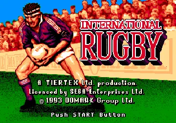 International Rugby (Europe) screen shot title